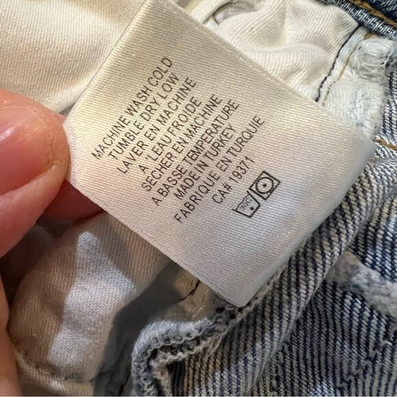 Re/Done Jeans High Rise Stove Pipe Jean in Livedilight Blue size 30 - Picture 8 of 16